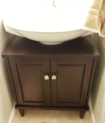 Diy Cabinet Around Pedestal Sink | Cabinets Matttroy