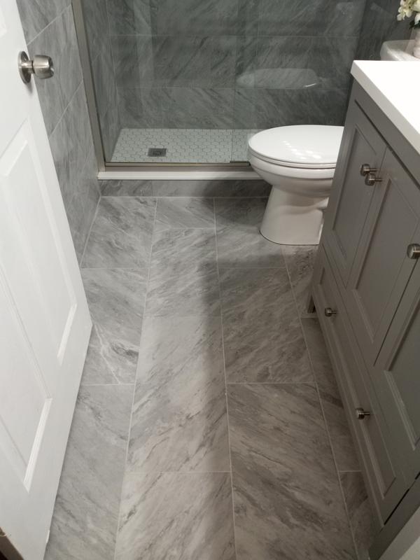 Newgate Gray Marble Matte 12 in. x 24 in. Glazed Ceramic Floor and Wall Tile (15.04 sq. ft./Case)