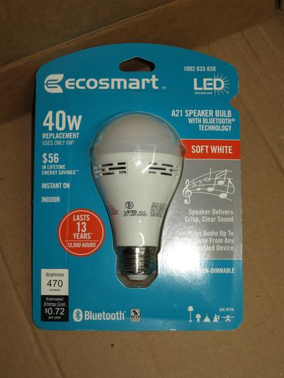 bluetooth light bulb speaker home depot