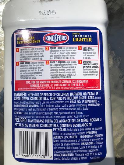 Kingsford 64 oz. Odorless Charcoal Grilling Lighter Fluid 4460071178 The Home Depot