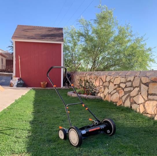 Reviews for Remington 18 in. Manual Walk Behind Reel Lawn Mower with Attachable Bagger and 9 Position Cutting Heights Pg 1 The Home Depot
