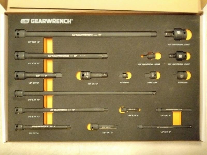 GEARWRENCH 1/2 in. 90T Ratchet and Drive Tool Set with EVA Foam