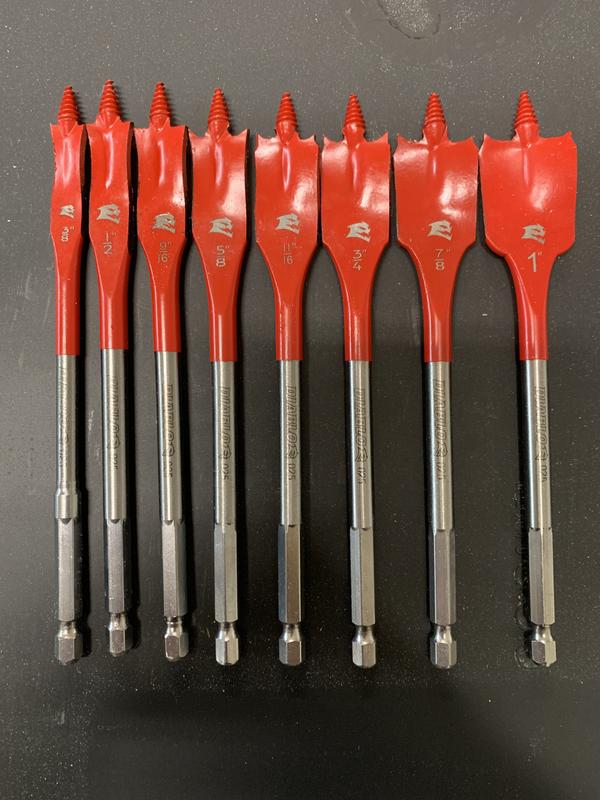 DIABLO SPEEDemon High Carbon Steel Stubby Spade Bit Set (3-Piece