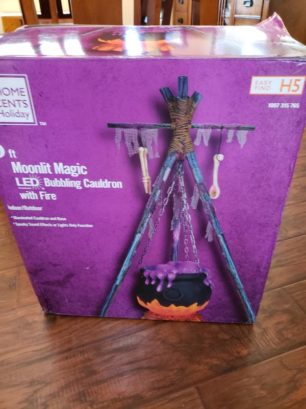 Home Accents 5 ft LED Bubbling Cauldron w/ Fire Halloween purchases Animatronic FREE SHIP!