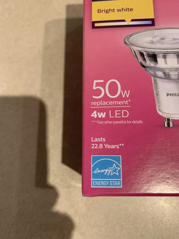 Have a question about Philips 50 Watt Equivalent MR16 GU10 Base LED Light Bulb Bright White 3000K 3 Pack Pg 1 The Home Depot