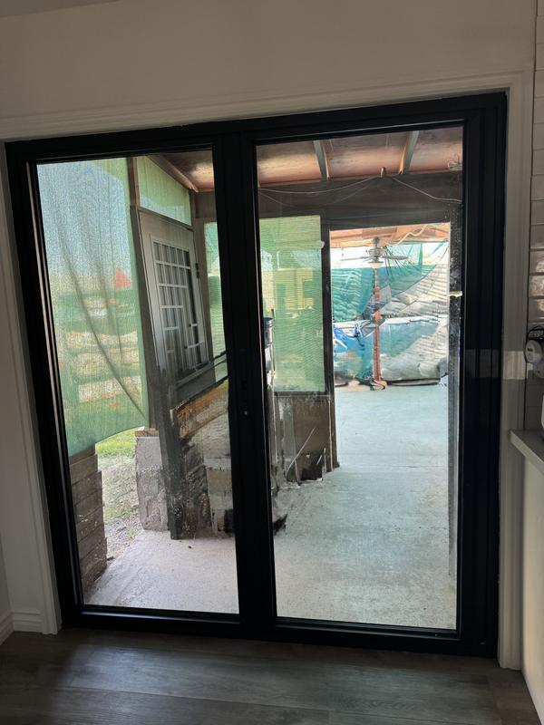 TEZA DOORS Teza 85 Series 72 in. x 80 in. Matte Black Left to