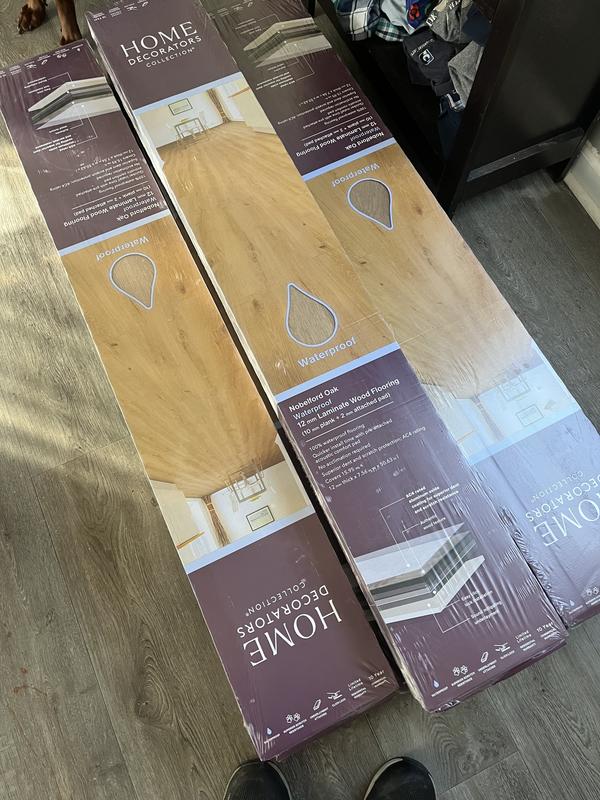 Home Decorators Collection Hunting Trail Oak 12mm T x 7.56 in. W Waterproof Laminate Wood Flooring (15.95 sq. ft./Case)