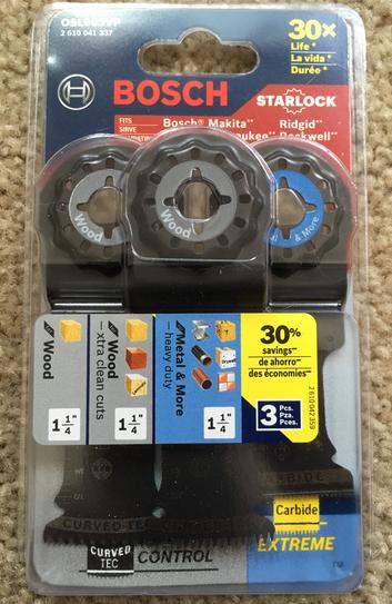 BOSCH Starlock Carbide Oscillating Tool Blades, Ulti Tool Blades For...