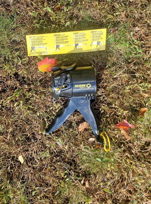 Heavy-Duty Drip-Free Caulk Gun For 10 Oz Tubes - Super-Compact Hand Tool