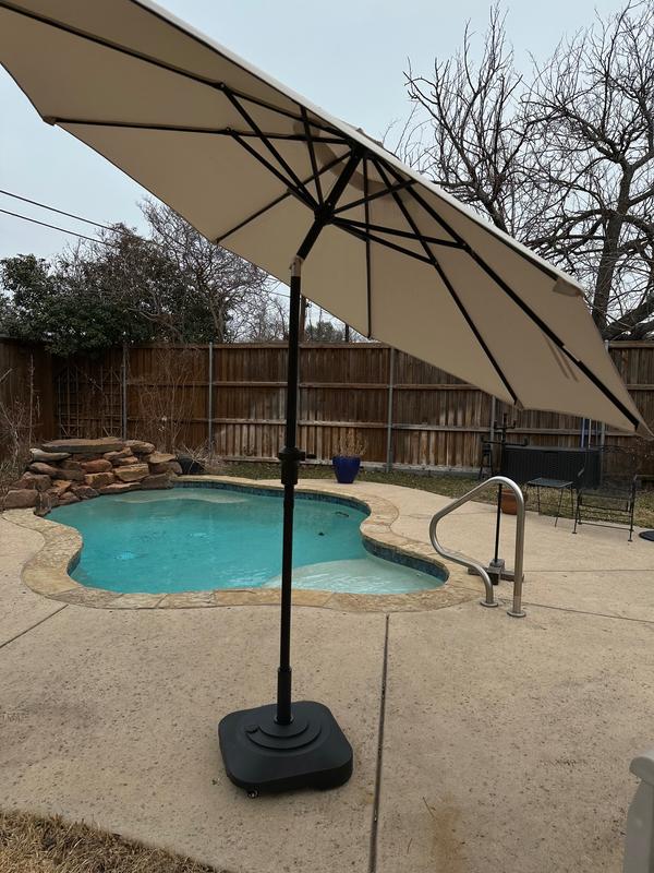 45 extension pole for hampton bay patio umbrella Treasure Garden Inch Bottom (Replacement) 9-Foot Model 9200 Manual Push Button Tilt (Bronze) : Patio, Lawn & Garden and weighs 25 lbs Patio Umbrella Extension Pole -