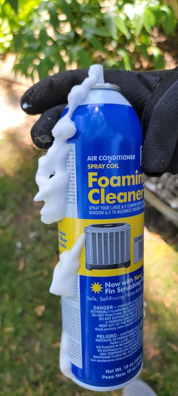  Crazy Foam AC Coil Cleaner for AC Unit Foaming - HVAC Condenser  Coil Cleaner - Evaporator No Rinse or Rinse with Water, Heating &  Refrigeration - Break down Grease Oil Dust