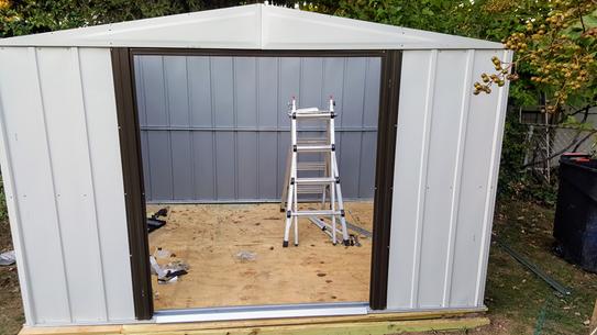 Arrow Newport 10 ft. x 8 ft. Steel Shed NP10867 at The 