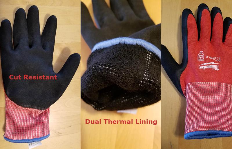 Milwaukee X-Large Red Latex Level 1 Cut Resistant Insulated