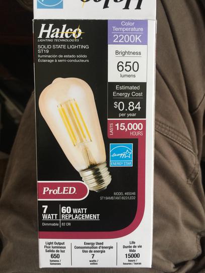 Halco Lighting Technologies 60-Watt Equivalent 5-Watt B11 Dimmable LED Clear Filament Antique Vintage Light Bulb 3000K 85060 Halco Lighting Technologies 60-Watt Equivalent 5-Watt B11 Dimmable LED Clear Filament Antique Vintage Light Bulb 3000K 85060