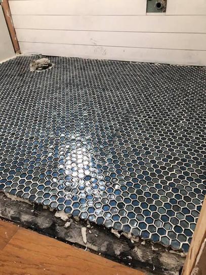 Reviews For Jeffrey Court Mermaid Lagoon Blue 10 875 In X 11 25 In X 6 Mm Hexagon Textured Glass Mosaic Tile 0 849 Sq Ft Each The Home Depot