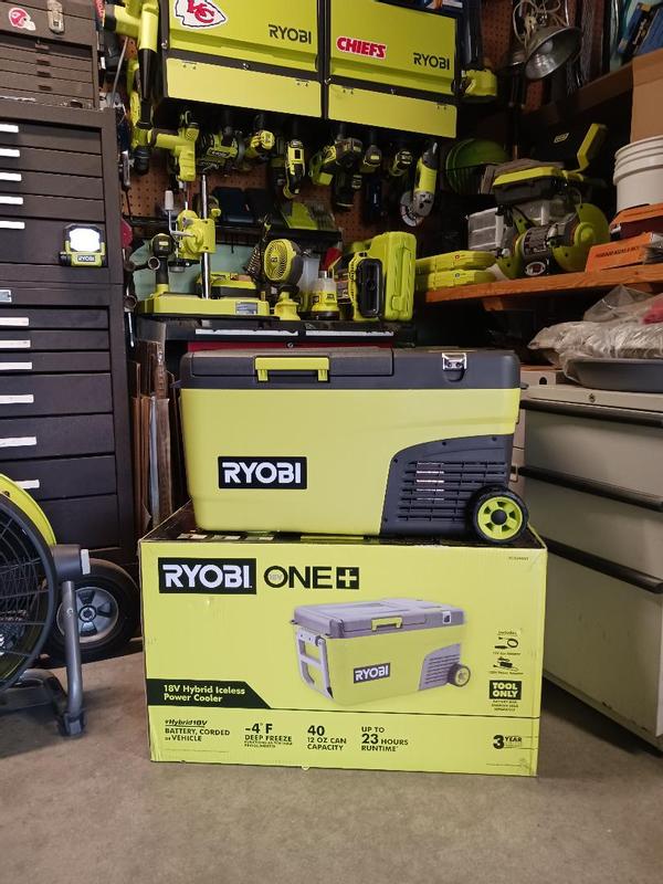 RYOBI ONE+ 18V 24 Qt. Hybrid Battery Powered Iceless Cooler (Tool Only)  Pi1824QBT - The Home Depot