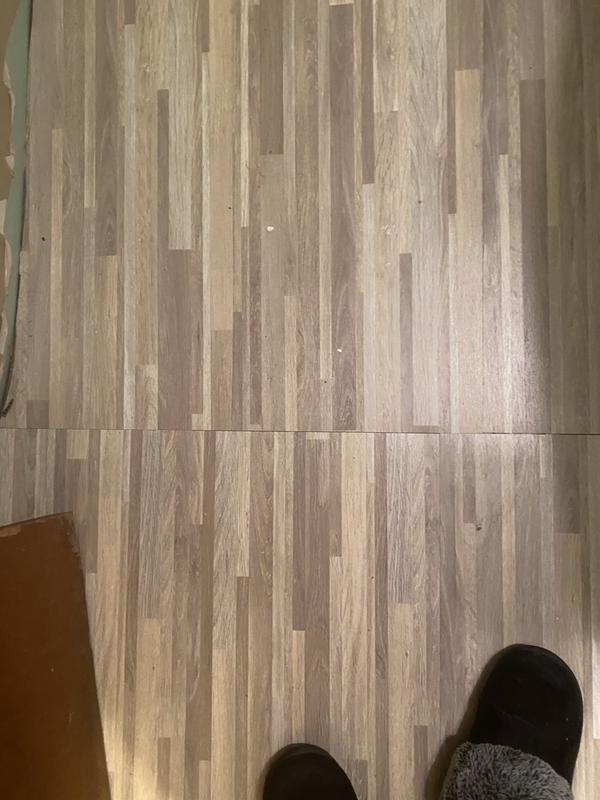 TrafficMaster Brown Wood Parquet 4 MIL x 12 in. W x 12 in. L Peel and Stick  Water Resistant Vinyl Tile Flooring (30 sqft/case) 65657 - The Home Depot