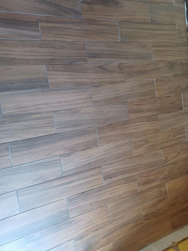 Daltile Baker Wood 6 in. x 24 in. Walnut Glazed Porcelain Floor and Wall  Tile (14.55 sq. ft./Case) BK10624HD1PR - The Home Depot