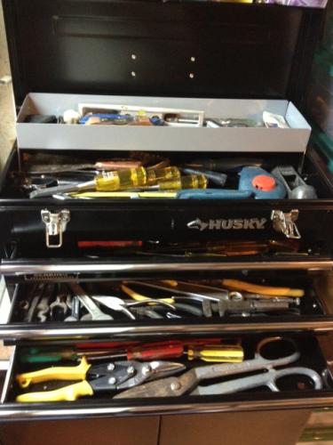 Husky 20 In 3 Drawer Metal Mobile Tool Box With Tray Tb 303b At The