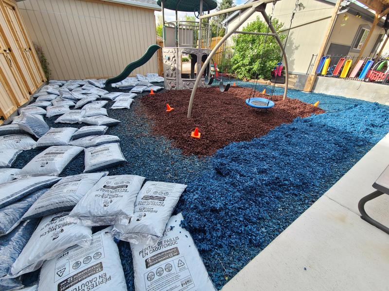 Vigoro 75 cu. ft. Green Rubber Nugget Mulch Super Sack