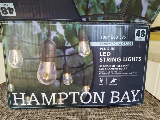 Reviews for Hampton Bay 24-Light 48 ft. Indoor/Outdoor String Light with S14  Single Filament LED Bulbs