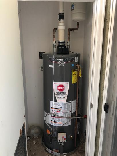 Rheem Performance Platinum 50 Gal. Tall 12 Year 40,000 BTU Natural Gas ...