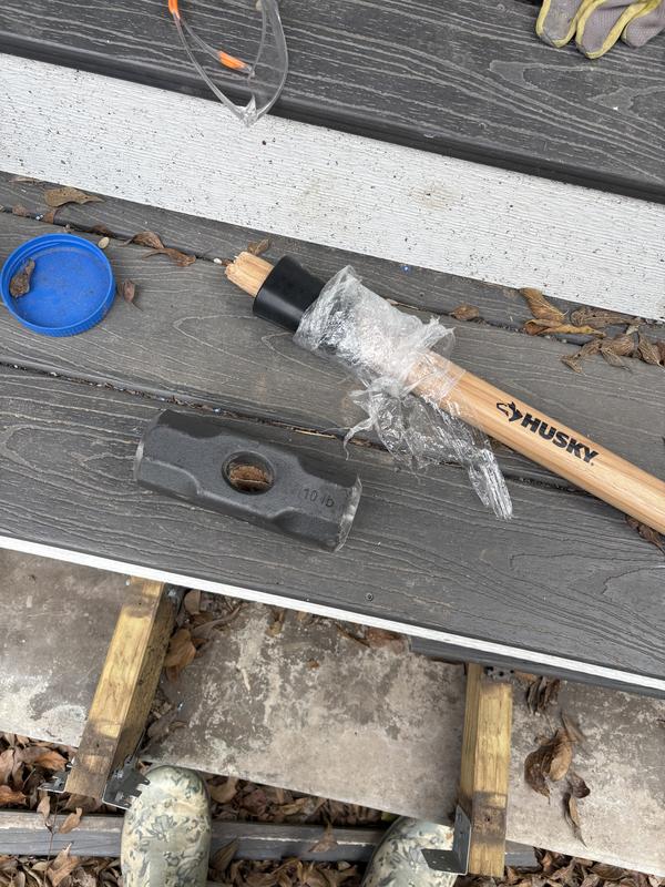 Husky 10 lb. Sledgehammer with 35 in. Hickory Handle 34207 - The