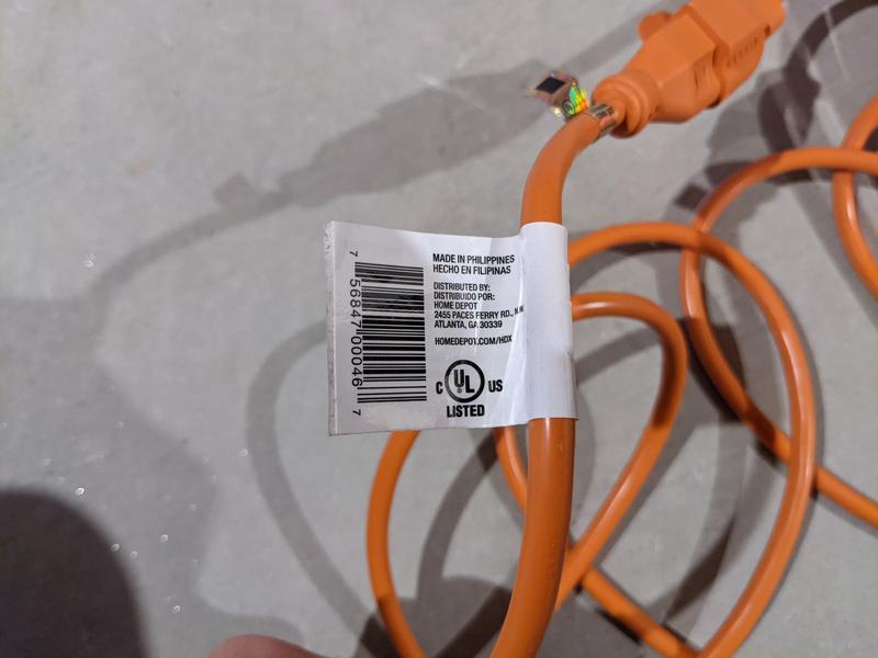 Have a question about HDX 50 ft. 16/3 Light Duty Indoor/Outdoor