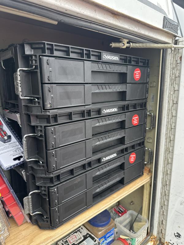 aimi　0319 Connect Stackable Portable 2 Drawer 13 Compartment Small