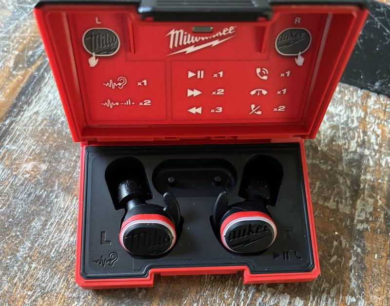 Milwaukee REDLITHIUM USB Bluetooth Jobsite Ear Buds 2191-21 - The