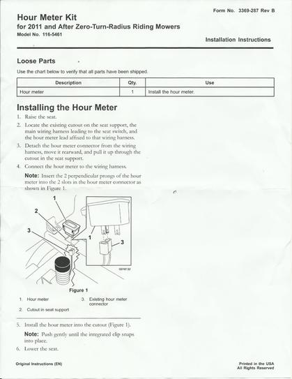 Hour Meter Wiring Diagram - Wiring Diagram
