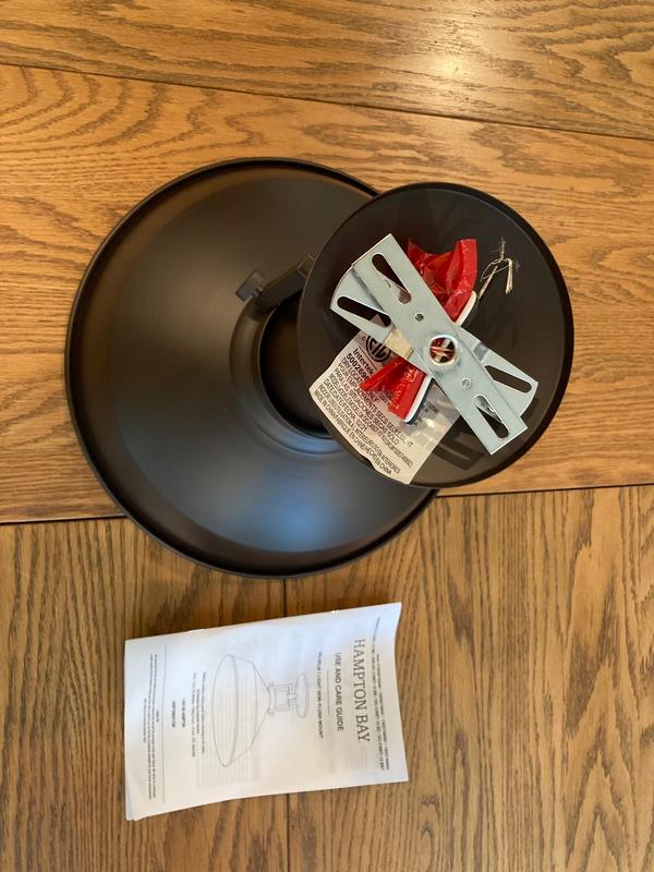 Have a question about Hampton Bay Wilhelm 12 in. 1-Light Black