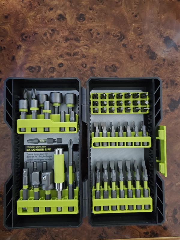 RYOBI 70-Piece Impact Rated Driving Kit with 40-Piece Drill and