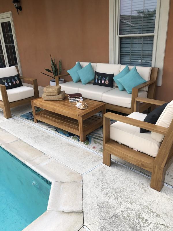 Cambridge Casual Largo 3-Piece Premium Indonesian Teak Wood Patio