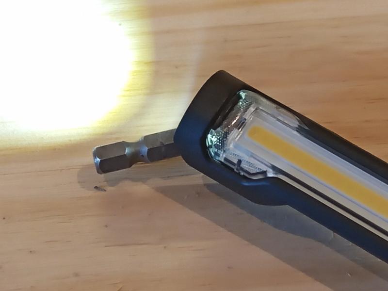 Husky 800 Lumens Rechargeable LED Inspection Flip Flashlight PVL