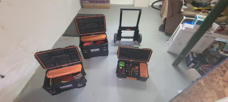 Ridgid 2.0 Pro 22 in. Gear System Rolling Tool Box and Tool Box and Tool Case