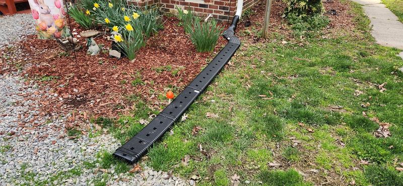 Amerimax Home Products Flex A Spout 55 In. Black Vinyl Downspout Extension 85015