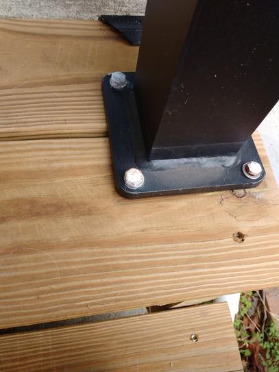 Weatherables 3 in. x 3 in. x 3-2/3 ft. Textured Black Aluminum Post Kit