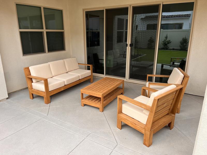 Cambridge Casual Largo 3-Piece Premium Indonesian Teak Wood Patio