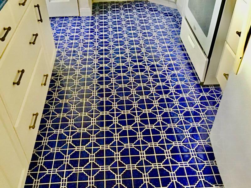 Merola Tile Osaka Blue Cloud 11-3/4 in. x 11-3/4 in. Porcelain
