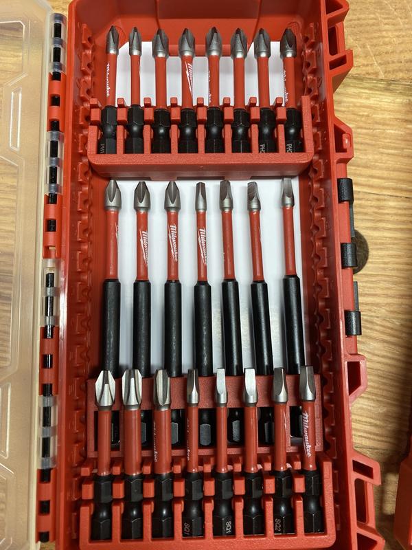 Shockwave Impact Duty Alloy Steel Screw Driver Bit Set (26-piece), Milwaukee 45242302451