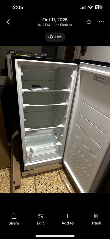 Vissani 11 cu. ft. Convertible Upright Freezer in Stainless Look