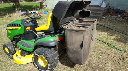 John deere d105 leaf bagger outlet