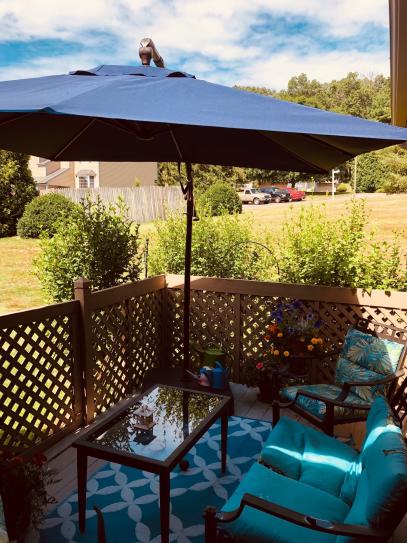 7.5 foot aluminum patio umbrella 7.5 Foot Aluminum Patio Umbrella Tilt Crank Outdoor Shade