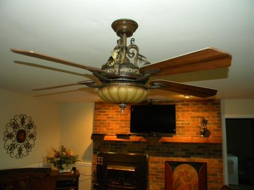 Hampton Bay Chateau De Ville 52 In Indoor Walnut Ceiling Fan With