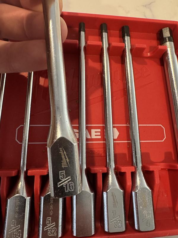 Milwaukee 1/4 in. and 3/8 in. Drive Long TORX Bit Socket Set (11