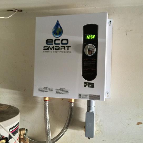 EcoSmart 18 kW SelfModulating 3.5 GPM Electric Tankless Water Heater