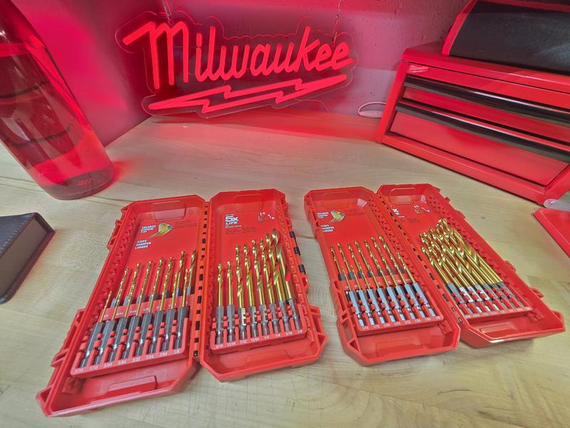 Milwaukee Cobalt Red Helix Twist Drill Bit Set for Drill Drivers
