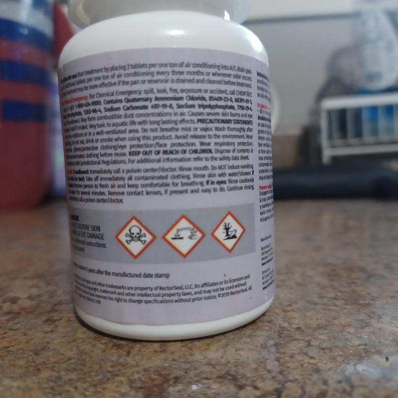 RectorSeal A/C Drain Pan and Drain Line Treatment 30-Tablets 68117
