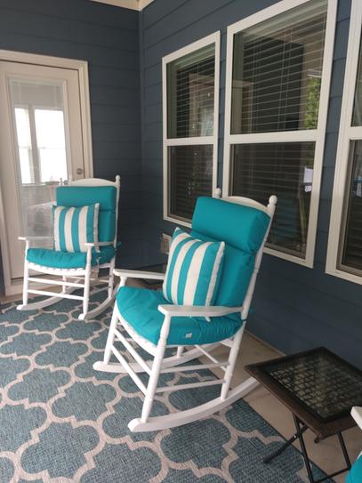 Porch Rocking Chairs Set Of Shine Company Hampton Porch Rocker